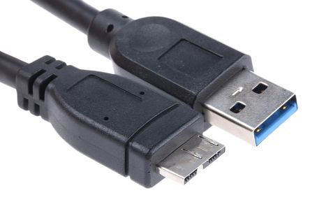 Roline Cable USB 3.0, Con A. USB A Macho, Con B. Micro USB B Macho, Long. 2m, Color Negro