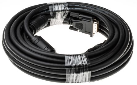 Roline DVI-Kabel A DVI-D Dual Link - Stecker B DVI-D Dual Link - Stecker, 10m Schwarz
