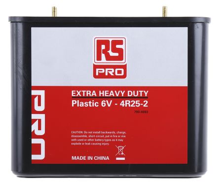 RS PRO 926 Zink-Chlorid Laternen-Batterie, 6V, 18.3Ah