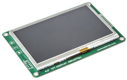 MikroElektronika 4.3Zoll Anzeige, TFT-Farbdisplay ConnectEVE FT800 HX8257A