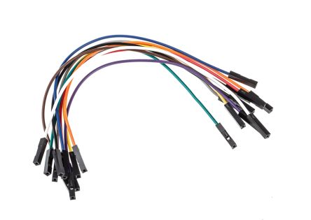 MikroElektronika MIKROE-511, 150mm Insulated Breadboard Jumper Wire In Black, Blue, Brown, Green, Grey, Orange, Purple, Red, White,