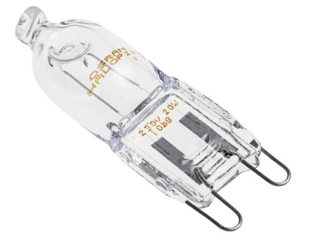 Osram HALOPIN PRO Halogen Stiftsockellampe 230 V / 20 W, 235 Lm, 2000h, G9 Sockel, Ø 14mm