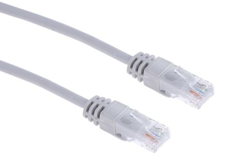 RS PRO Ethernetkabel Cat.5e, 30m, Grau Patchkabel, A RJ45 U/UTP Stecker, B RJ45, LSZH