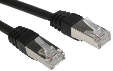 RS PRO Câble Ethernet Catégorie 6 F/UTP, Noir, 25m LSZH Avec Connecteur