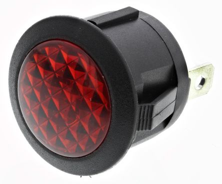 RS PRO LED Schalttafel-Anzeigelampe Rot 220V Ac, Montage-Ø 20.8mm, FASTON