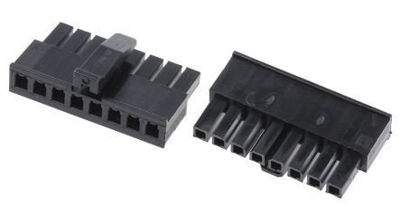 TE Connectivity Micro MATE-N-LOK Steckverbindergehäuse Buchse 3mm, 8-polig / 1-reihig Gerade, Kabelmontage Für