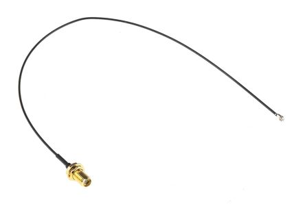 RS PRO Câble Coaxial, RF, SMA, / U.FL, 300mm, Noir