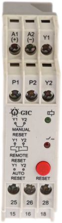 GIC PD 225 Überwachungsrelais, Für Thermistormotor-Temperaturschutz, 2-poliger Wechsler 6A DIN-Schienen