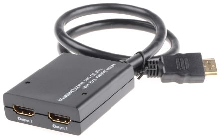 NewLink HDMI Video-Splitter HDMI 2-Port, 3840 X 2160 1 Videoeingänge 2 Videoausgänge