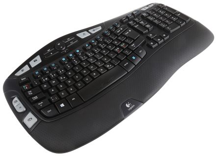 Logitech Tastatur Nordic Wireless Schwarz USB