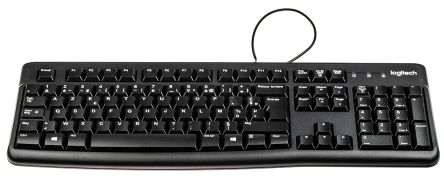 Logitech Tastatur AZERTY Kabelgebunden Schwarz USB, 450 X 155 X 23.5mm