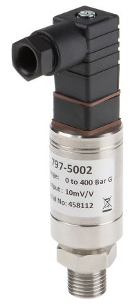 RS PRO Pressure Sensor, 0bar Min, 400bar Max, Voltage Output, Relative Reading