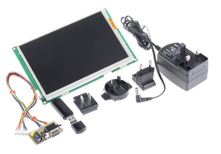 IDS IES-UART-7WVGA-V1., 7in Resistive Touch Screen Evaluation Kit for UART