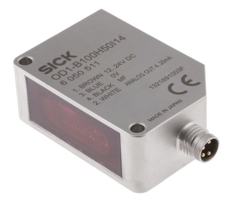 西克 距离传感器, OD Mini系列, 模拟输出, 检测范围50 毫米 → 150 毫米