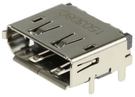 Molex DisplayPort Leiterplattenbuchse Gewinkelt 20-polig / 2-reihig, Raster 0.5mm