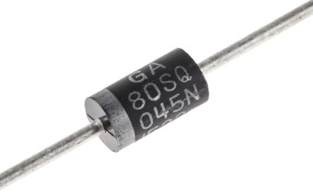 Onsemi THT Schottky Diode, 45V / 8A, 2-Pin DO-201AD