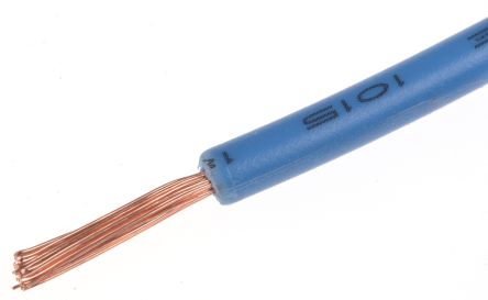 100m Blau 1mm² Tri-bewertung PVC Kupfer Kabel