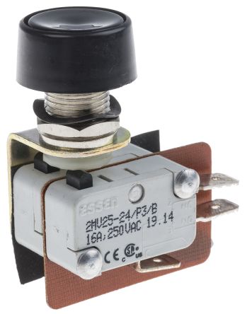 RS PRO Mikroschalter Knopf-Betätiger Schnellverbindung, 16 A @ 250 V Ac, DPST 800 G - +85°C