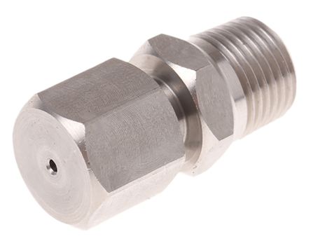 RS PRO Thermocouple Compression Fitting For Use With Thermocouple, 1/8 BSPT, 1mm Probe, RoHS Compliant Standard