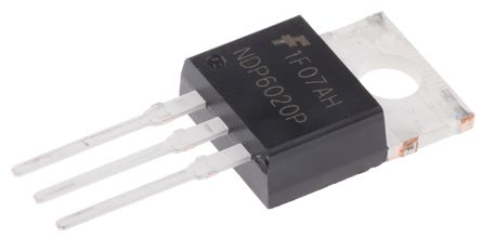 Onsemi MOSFET NDP6020P, VDSS 20 V, ID 24 A, TO-220 De 3 Pines, Config. Simple