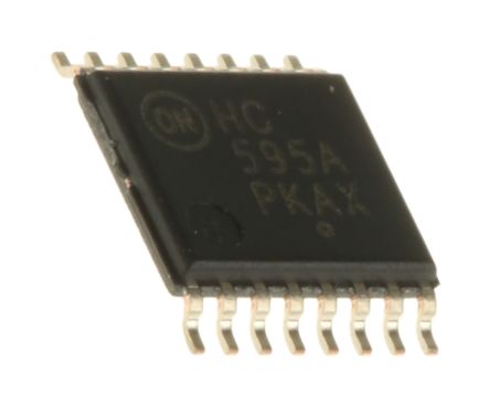 Onsemi Schieberegister 8-Bit Schieberegister MC74 Seriell, Parallel SMD 16-Pin TSSOP 1