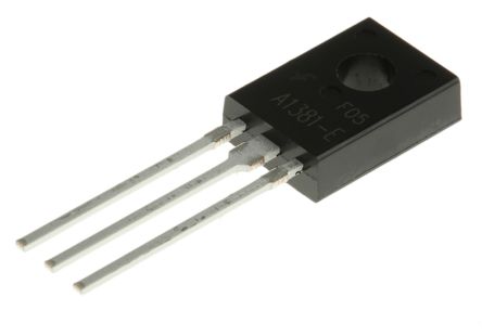 Onsemi Transistor, KSA1381ESTU, PNP -100 MA -300 V TO-126, 3 Pines, 150 MHz, Simple