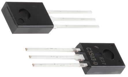 Onsemi Transistor NPN, 3 Pin, TO-126, 100 MA, 300 V,, Montaggio Su Foro