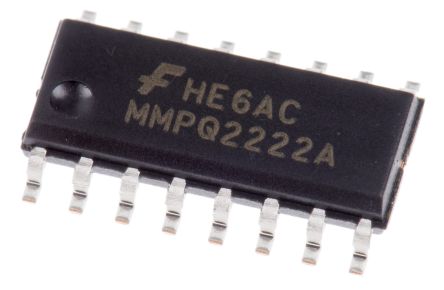 Onsemi MMPQ2222A SMD, NPN Transistor Quad 40 V / 500 MA 300 MHz, SOIC 16-Pin