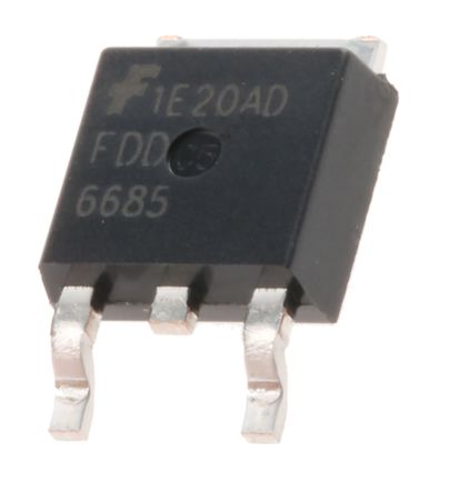 Onsemi PowerTrench FDD6685 P-Kanal, SMD MOSFET 30 V / 11 A 52 W, 3-Pin DPAK (TO-252)