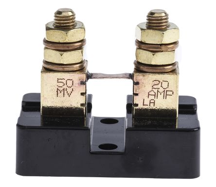 Murata Power Solutions Brass-Ended Shunt, 20 A Max, 50mV Output, ±0.25 % Accuracy