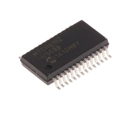 Microchip 触摸芯片, 28引脚, SSOP封装, 最高工作温度+85 °C