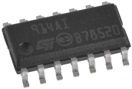 STMicroelectronics Amplificateur Opérationnel, Montage CMS, Alim. Double, SOIC Basse Consommation 4 14 Broches