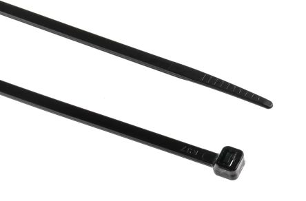 RS PRO Nylon 66 Kabelbinder Schwarz 4,8 Mm X 450mm, 100 Stück