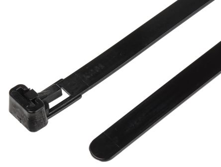 RS PRO Serre-câble 250mm X 7,6 Mm Noir En Nylon 66