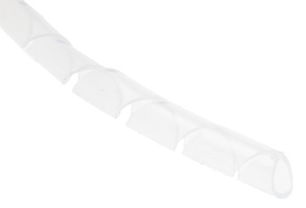RS PRO Spiral Wrap, I.D 4mm, 15mm Polyethylene