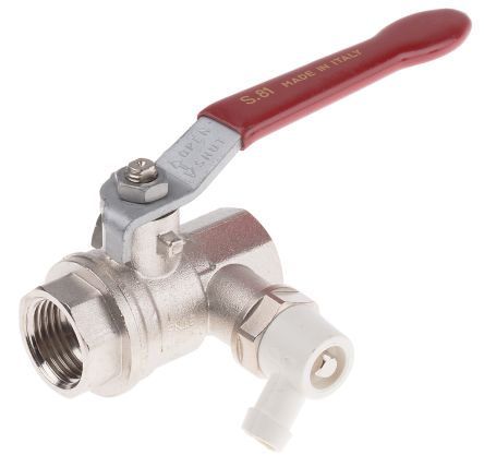 S81D00 RS PRO | 1/2in. Side Drain Brass Ball Valve F-F | 812-5157 | RS ...