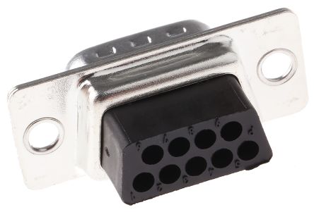 FCT From Molex Molex FL Sub-D Steckverbinder Stecker, 9-polig / Raster 2.84mm, Kabelmontage Crimp