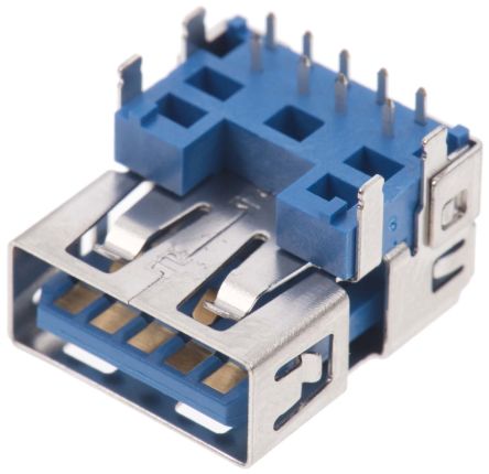 Molex 48391 USB-Steckverbinder 3.0 A Buchse / 1.8A, THT-Lötanschluss