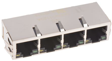 Wurth Elektronik LAN-Ethernet-Transformator Durchsteckmontage 4 Ports -1dB, L. 59.13mm B. 21.8mm T. 13.5mm