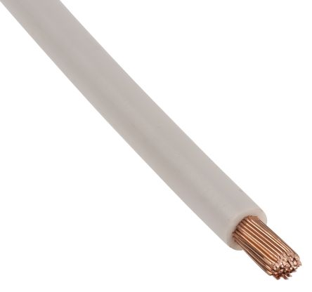 Lapp Einzeladerleitung 6 Mm² Weiß PVC Isoliert Ø 5.3mm