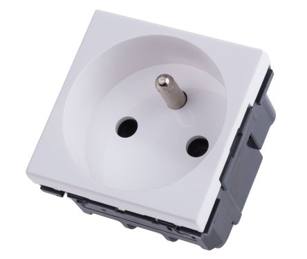 Legrand Toma Eléctrica, Blanco, Plástico, Sin Interruptor Interior, 16A, IP40 230 V