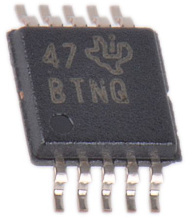 Texas Instruments 12-Bit ADC ADS1018IDGST Quad, 3.3ksps VSSOP, 10-Pin