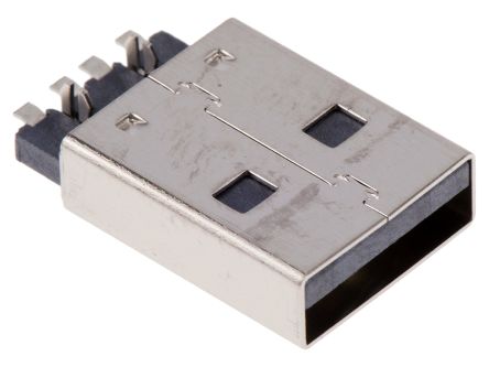 Wurth Elektronik WR-COM USB-Steckverbinder 2.0 A Stecker / 1.5A, SMD