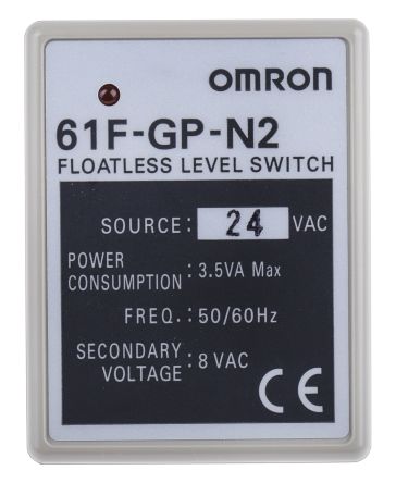 Omron Niveauregler Für Leitfähige Materialien, DIN-Schienen Montage, U Sonde = 8V Ac, 24 V Ac