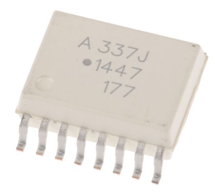 Broadcom SMD Optokoppler DC-In / IGBT-Gate-Treiber, MOSFET-Out, 16-Pin SO, Isolation 5 KV Eff