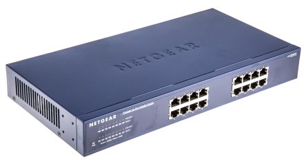 Netgear JGS516 Ethernet-Switch Rackmontage 16-Port Unmanaged 10/100/1000Mbit/s Typ G - Britisch 3-polig, EU 328 X 169 X