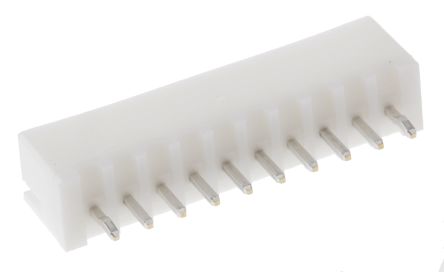 JST XH Leiterplatten-Stiftleiste Gerade, 10-polig / 1-reihig, Raster 2.5mm, Kabel-Platine, Lötanschluss-Anschluss,