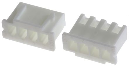 JST XHP Steckverbindergehäuse Buchse 2.5mm, 4-polig / 1-reihig Gerade, Kabelmontage Für Trennbarer Crimp-Steckverbinder