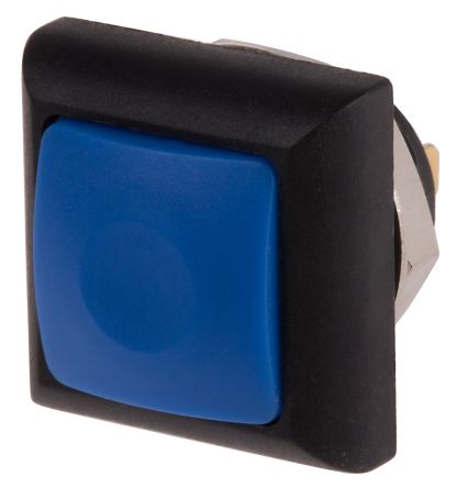 RS PRO 蓝色按钮开关, 印刷电路板安装, 瞬时操作, 面板开孔直径13.6mm, 无指示灯, 单刀单掷