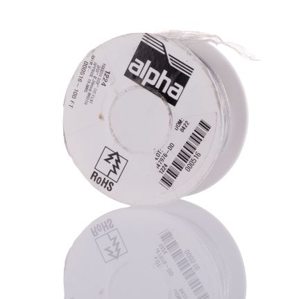 SES Sterling PVC White Cable Sleeve, 6mm Diameter, 25m Length, Plio-Super  Series
